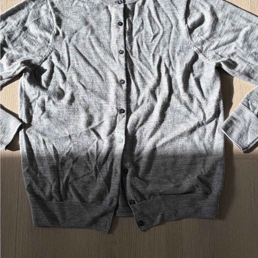 Muji Gray Button-Up Cardigan - Picture 3 of 3